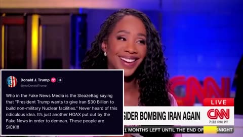She just claimed that Trump was considering giving Iran $30B....