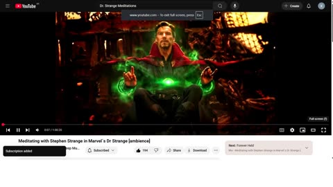 Meditating with Stephen Strange in Marvel´s Dr Strange [ambience]