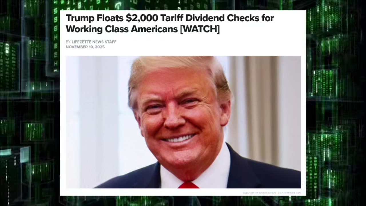 Trump Floats 2K Dividend Checks to Working Americans