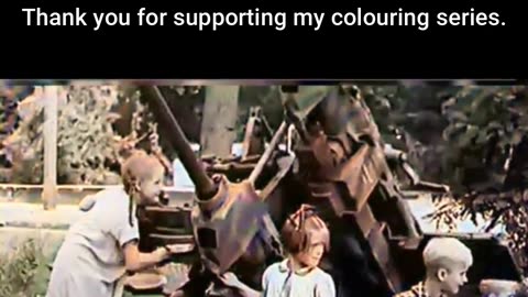 The Forgotten Battlefield Children and Abandoned Gun #ColourisedHistory