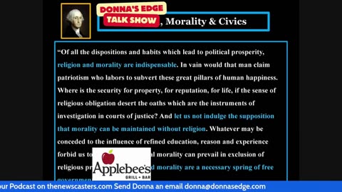 Donnas Edge | Monday Show 08182025, Michael Maibach 7 Warnings Washington's Address | Abundant TV