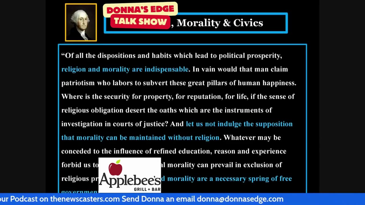 Donnas Edge | Monday Show 08182025, Michael Maibach 7 Warnings Washington's Address | Abundant TV