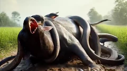 A poor Cow strugling life