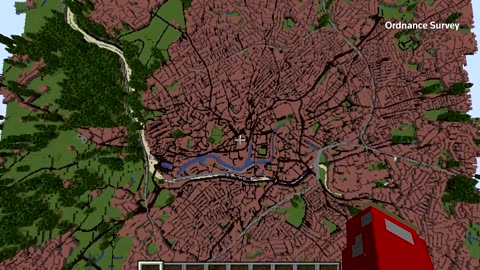 Britain mapped out in Minecraft using 100 billion blocks