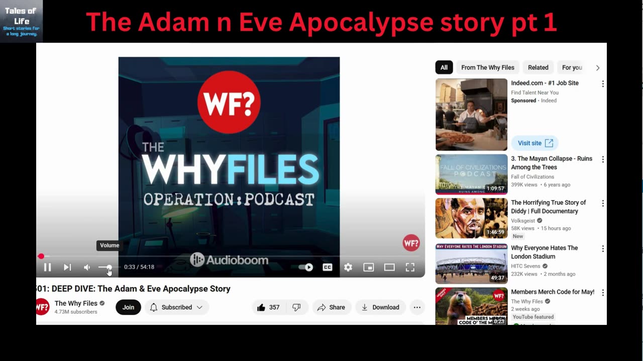 The Adam n Eve Apocalypse story pt1