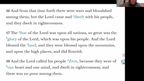 Moses 7 - Zion - City of Holiness - People lived in Righteousness -5-3-25
