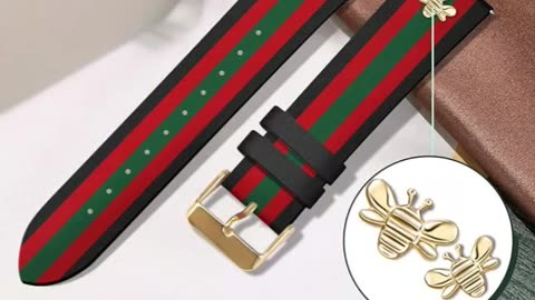 Designer leather Band watch