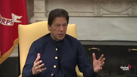 Trump meets with Pakistani prime minister imran Khan
