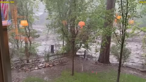 Flash Flood Catastrophe in Ruidoso, New Mexico! Homes, Cars Sweep Away
