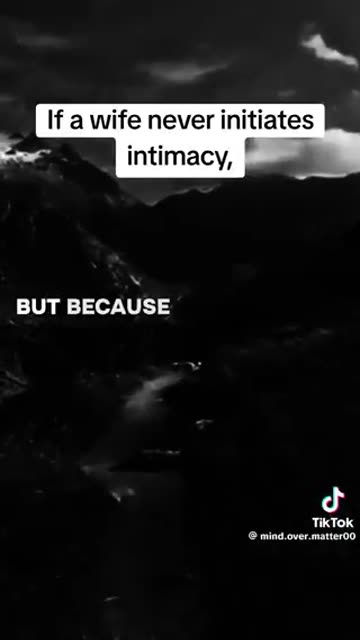 If a wife never initiates intimacy... something deeper than desire is missing