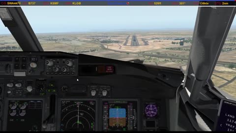 Landing in Long Beach (KLGB)