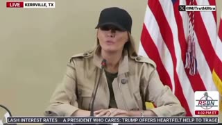 First Lady Melania sends a heartfelt message to the families of the girls lost in the flood