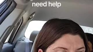 An activist who drove from Missouri to Alligator Alcatraz starts crying because s