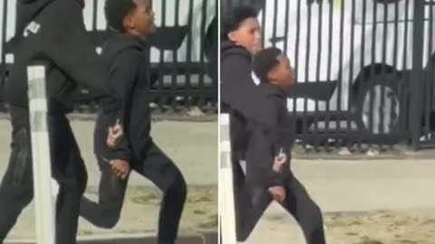 Black and Mexican Children Chase, Try To Stab White Victims