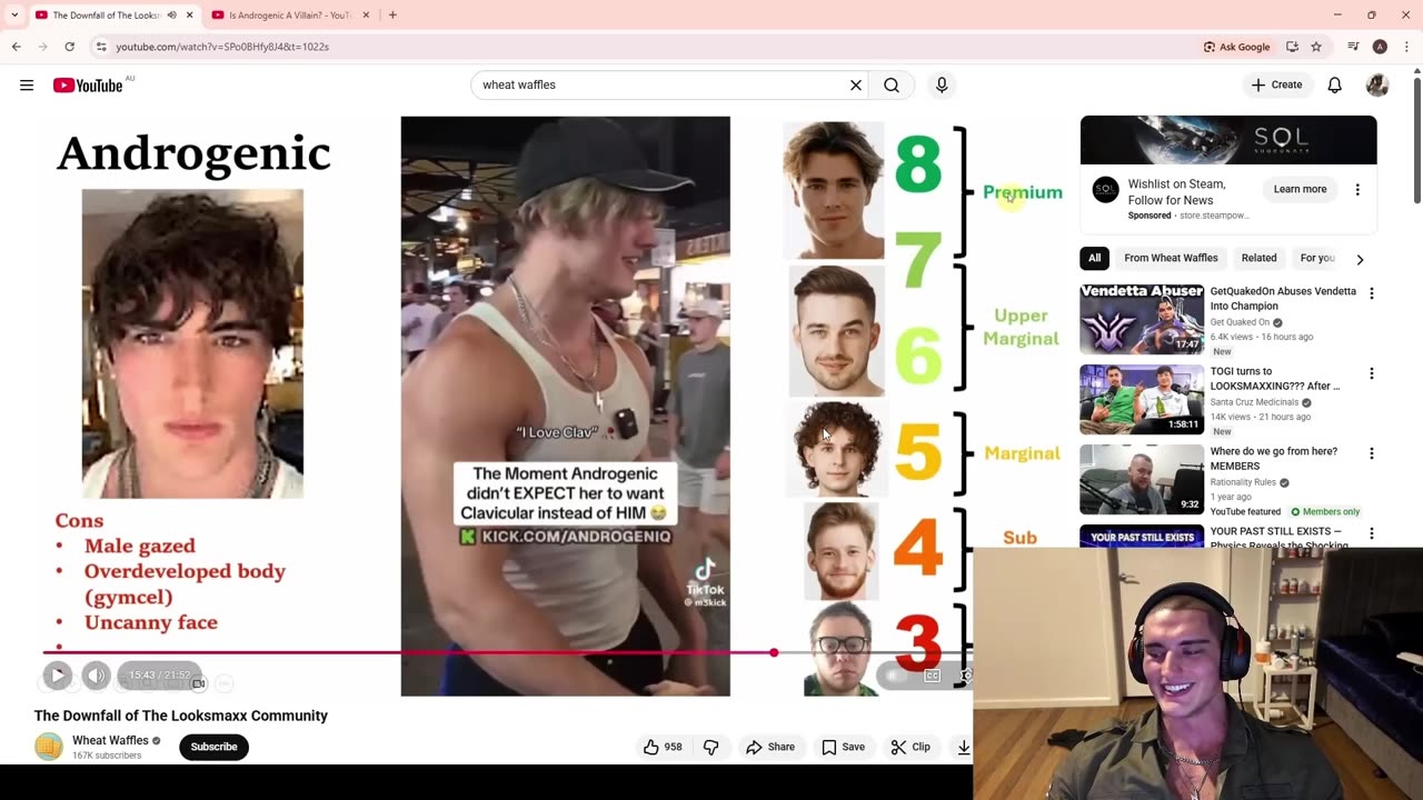 Looksmaxxer reacts to a Documentary about him