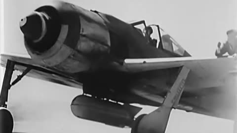Focke-Wulf Fw 190 F Jabos dropping AB 250 cluster bombs and SC 50 HE bombs on Soviet targets in 1944