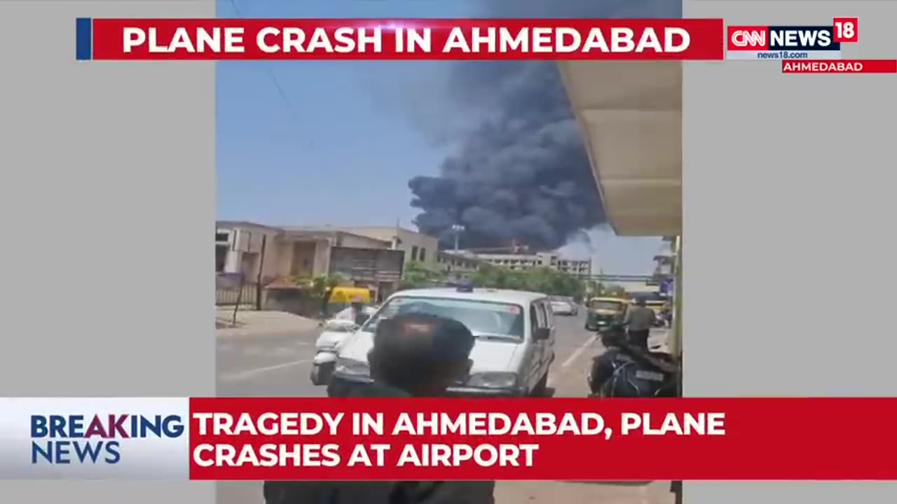Ahmedabad Plane Crash: Air India Flight Carrying 133 Passengers Crashes Near Airport