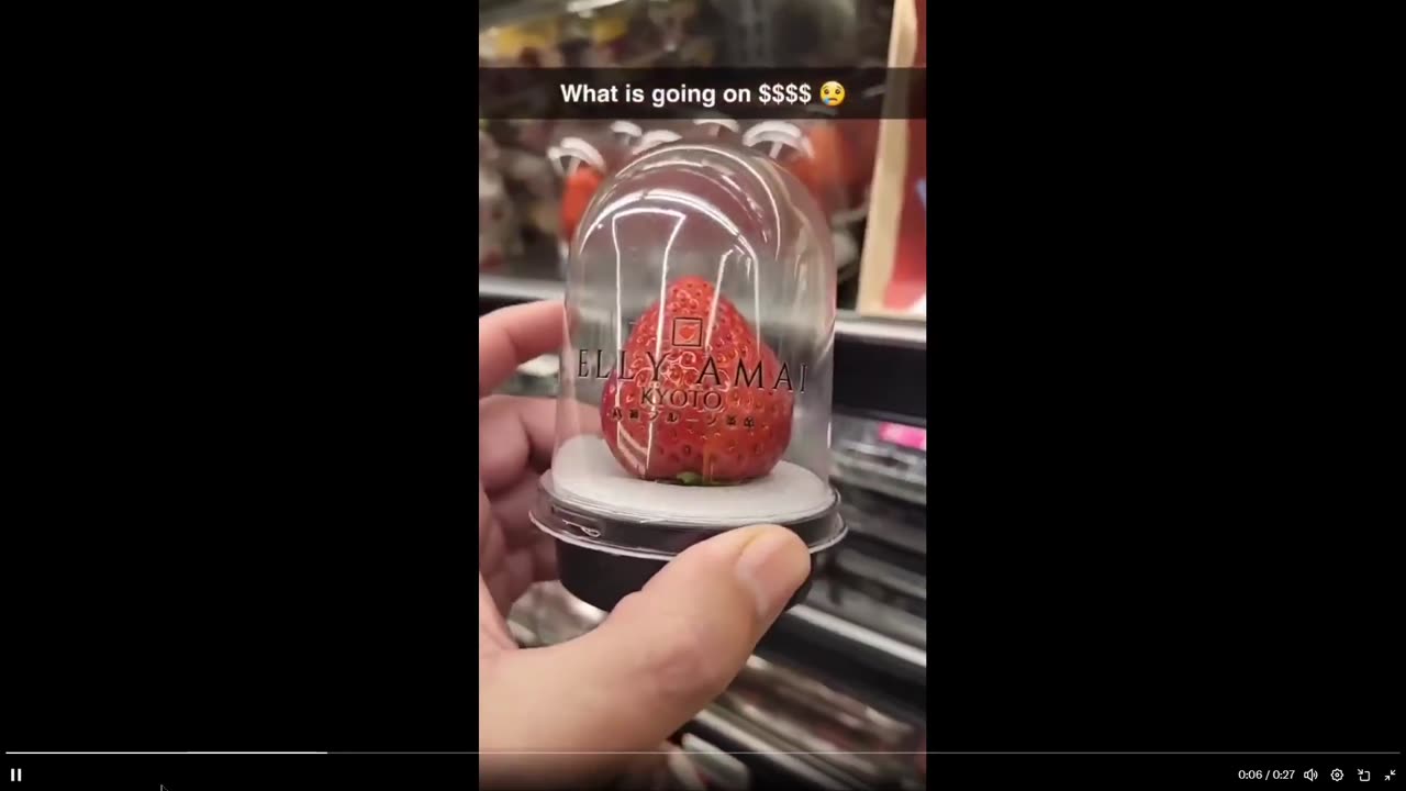 And they wonder why no one buys anything in Cali now: one strawberry costs $$