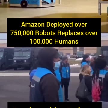 Amazon now uses 750,000+ robots, replacing over 100,000 workers