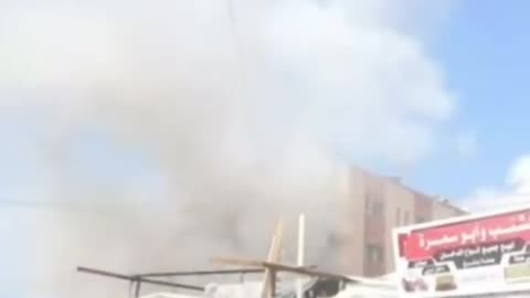 Targeting Civil Defence officers and paramedics by Israeli jets while evacuating casualties following Israeli bombing of Nasser Hospital!