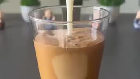 Trending recipie of frothy coffee