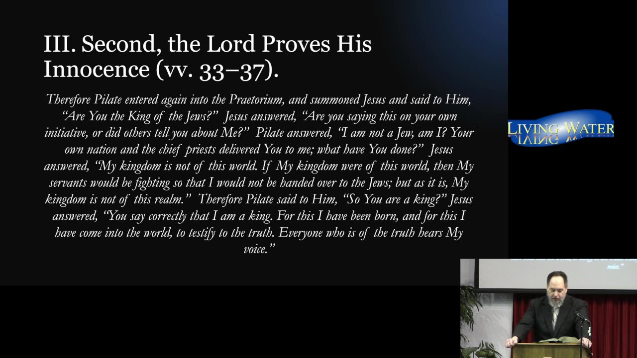 “The Innocent Man” (John 18:28–38)