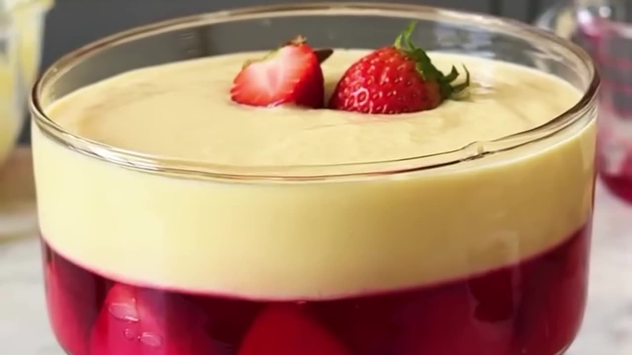 Jelly Custard Trifle | Layered Dessert Perfection in Every Spoon!