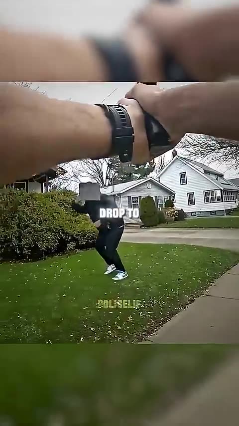 Typical jogger thought it was a good idea to pull a fake gun at a cop