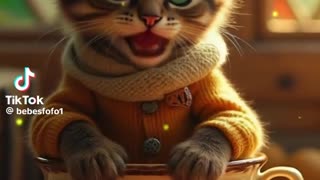 Brazilian kitten mockingly created by artificial intelligence