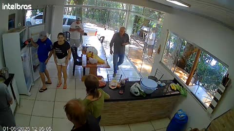 Gas Cylinder Explodes in Cabinet