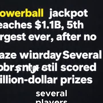 Powerball Jackpot Hits $1.1B – Millions Still Won Across the States