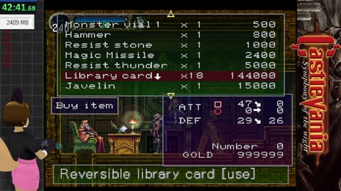 Leg Day Part Two: Castlevania Symphony of the Night Rando