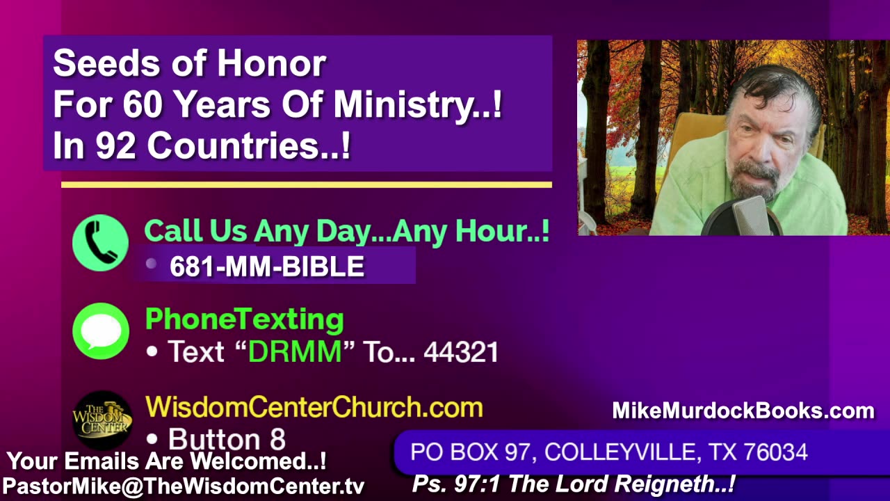Tues Nov. 4 - Golden Moments With Mike Murdock..!!