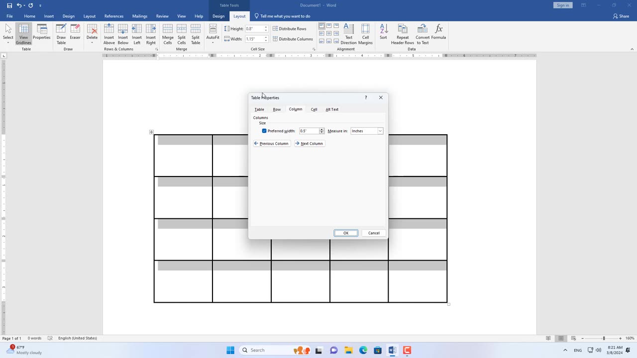 3 Ways to Evenly Distribute Rows and Columns in a Table in Word
