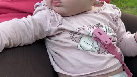 baby kayla snuggles and smiles at the playground | day 165 vlog