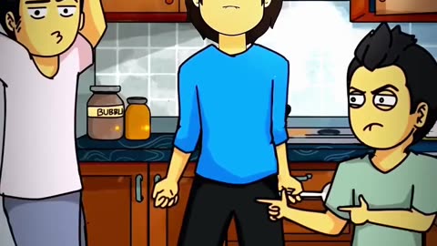 Mera utha baithna 'singlo' mai hai. 😅..Original video#animation#bongchan