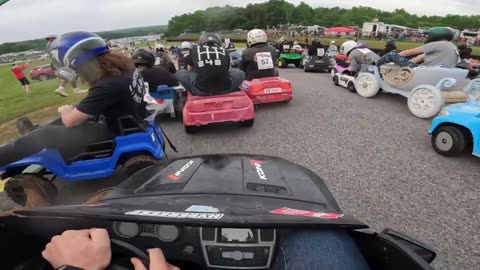 Downhill Power Wheels Race