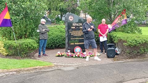 Commemoration of Lanarkshire men who died in the Spanish Civil War 1936 to 1939
