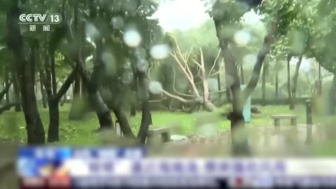Strong wind and heavy rain as Typhoon Wutip nears southern China