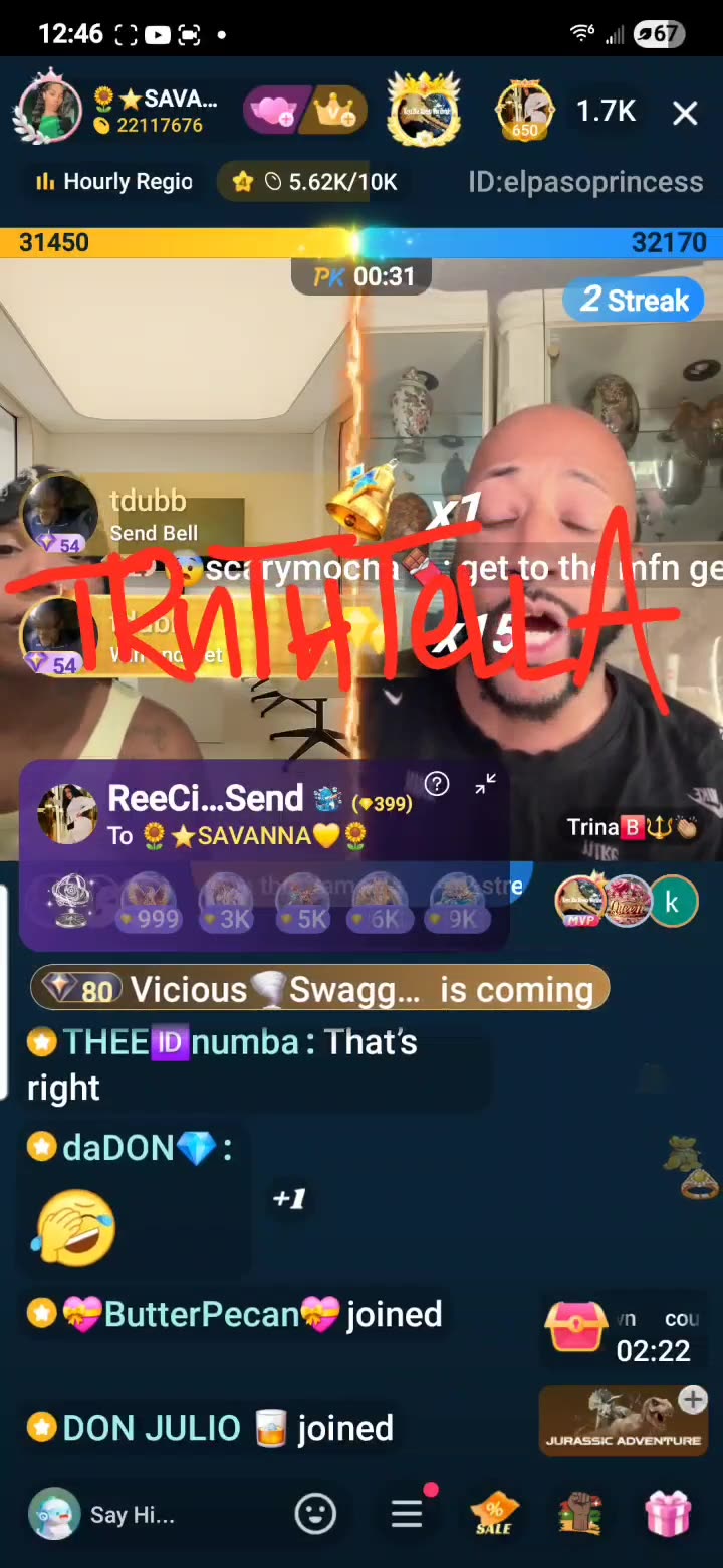 SAVANNA MARIA GARCIA ON PEDO-FLOP TRINA B HEAD