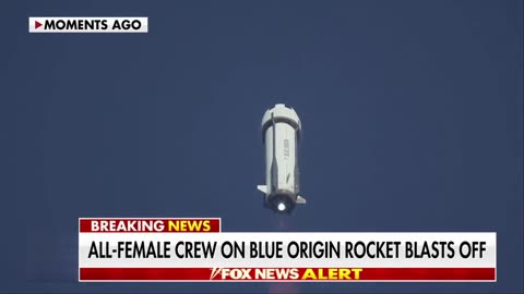 All-female Blue Origin crew launches into space