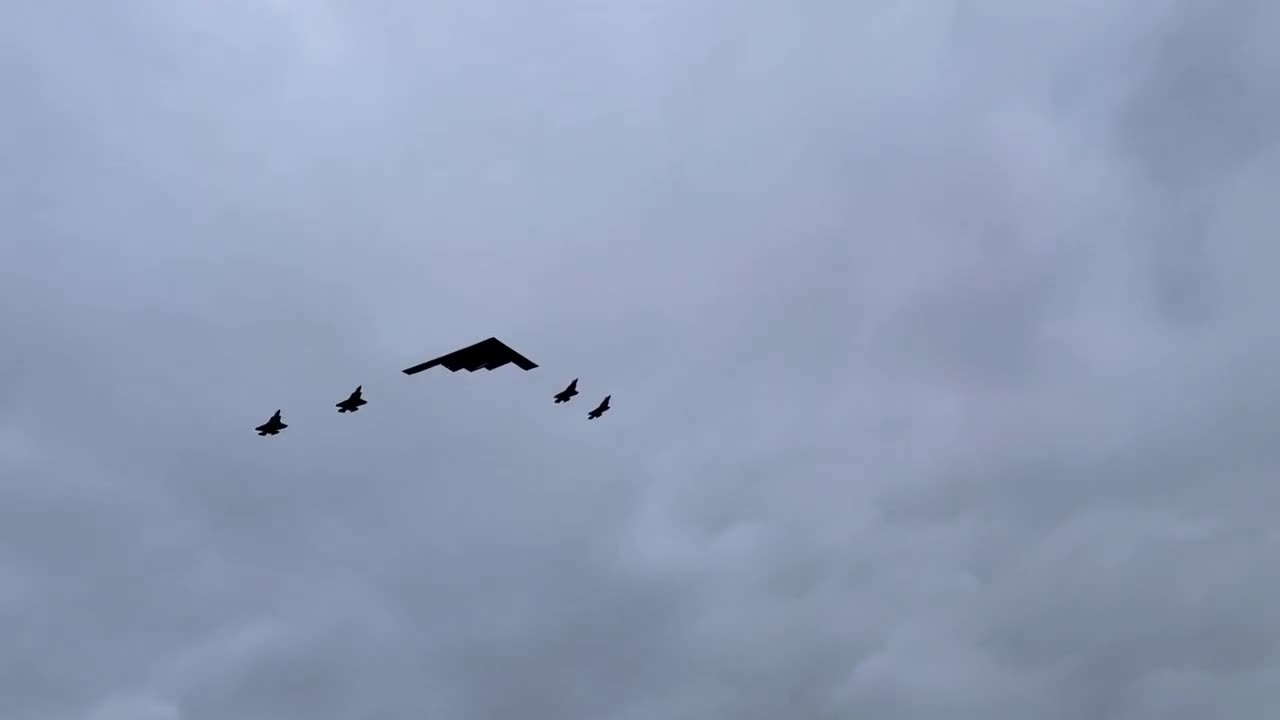 Air Parade in Alaska Held in Honor of Putin