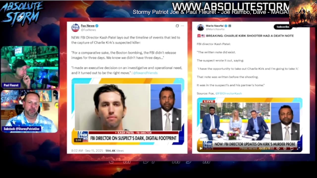 Stormy Patriot Joe & Paul Fleuret: Situation Update...!! - 9/24/2025
