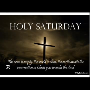 Today is holy sarturday holy sarturday 🙏✝️04/19/25