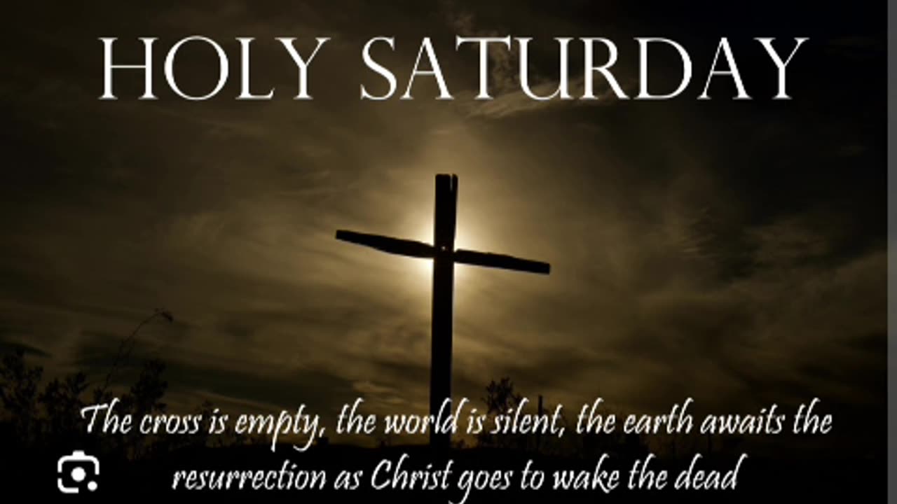 Today is holy sarturday holy sarturday 🙏✝️04/19/25