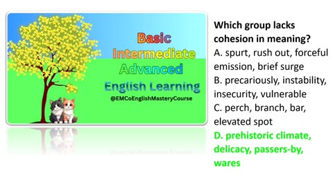 Advanced British English Quiz; Lesson 4; Part 2;