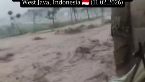 🌊Heavy flooding following in Sentul, Bogor Regency, Indonesia 🇮🇩 (11.02.2026)