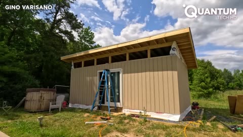 Building Amazing DIY Wood SHED Backyard Project From Start to Finish by @gino.varisano