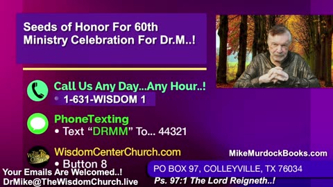 Re-Air: Wisdom World With Mike Murdock..!!!