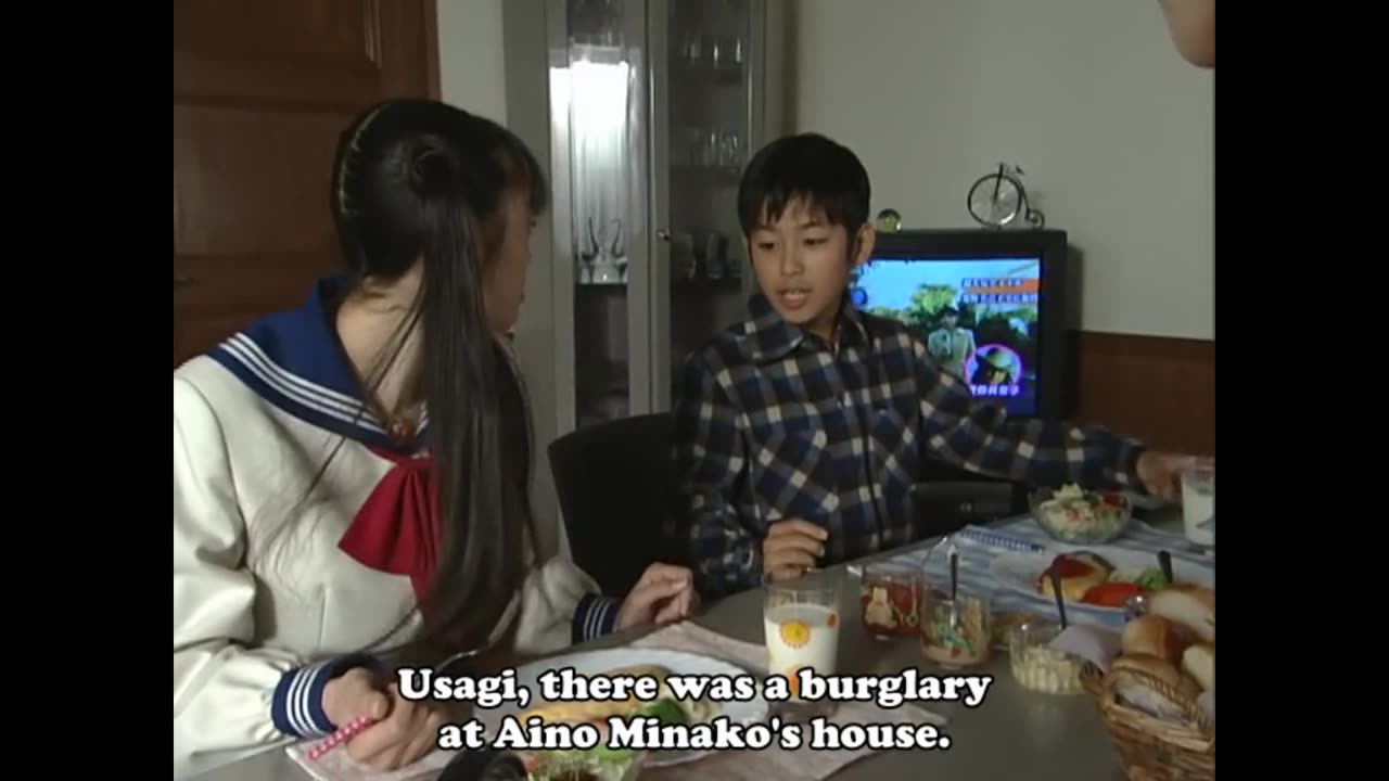 Usagi & Mamoru sailor moon live action act 15 Usagi having breakfast